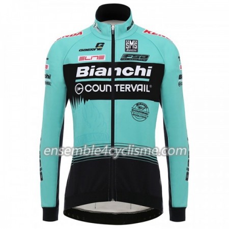 Maillot Cyclisme 2018 Bianchi Countervail Manches Longues N001